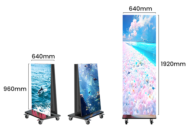 Indoor foldable poster screen Indoor foldable poster screen