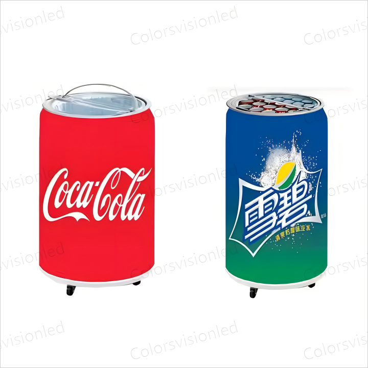 Mobile Beverage Can LED Display with Built-in Fridge