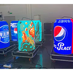 Mobile Beverage Can LED Display with Built-in Fridge