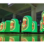 Mobile Beverage Can LED Display with Built-in Fridge
