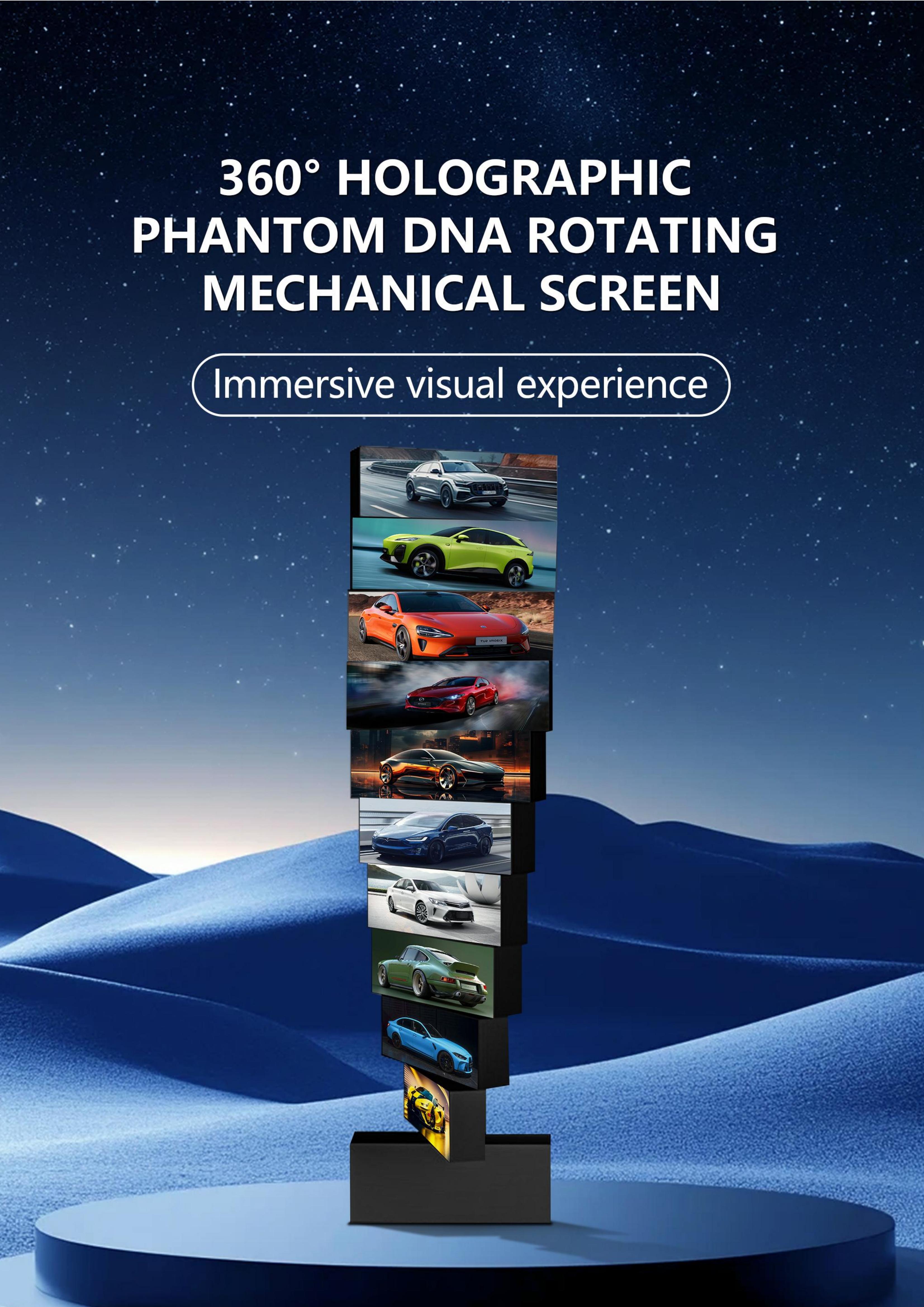 360° DNA Rotating Mechanical LED Display