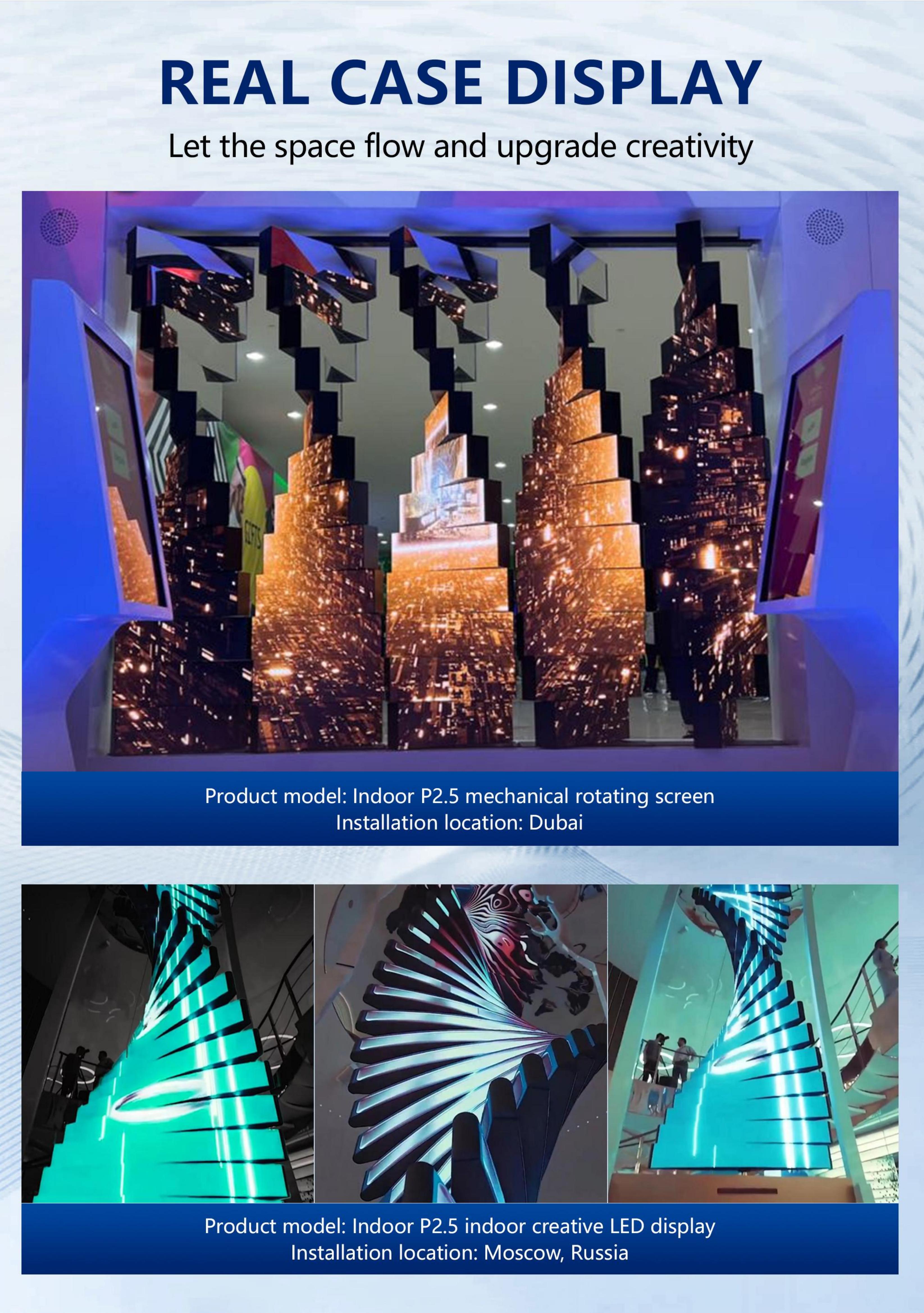 360° DNA Rotating Mechanical LED Display