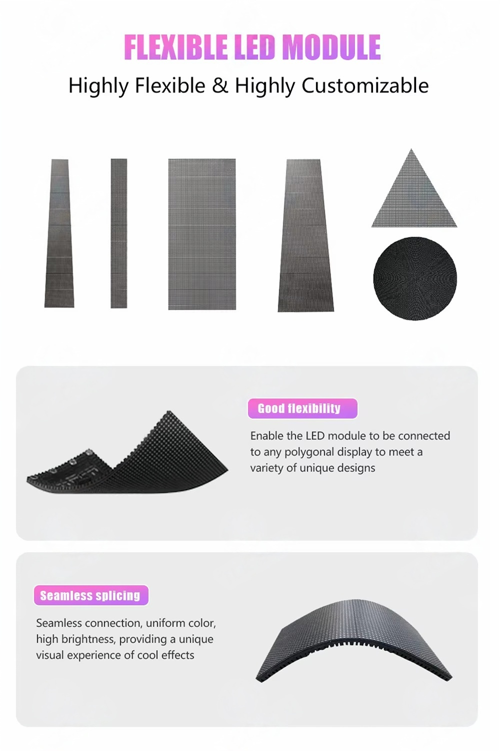 LED Beer Wine Bottle Display Screen - Customizable Indoor/Outdoor Advertising