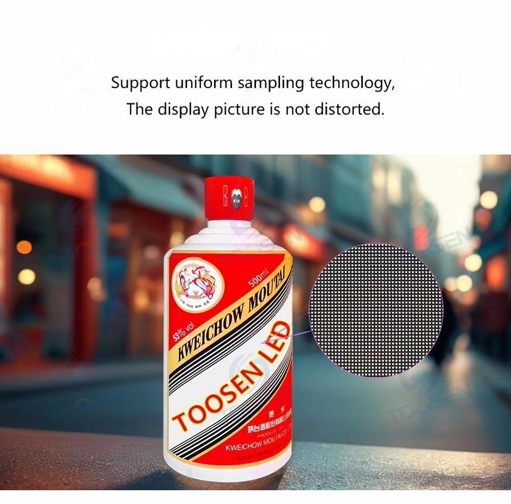 LED Beer Wine Bottle Display Screen - Customizable Indoor/Outdoor Advertising