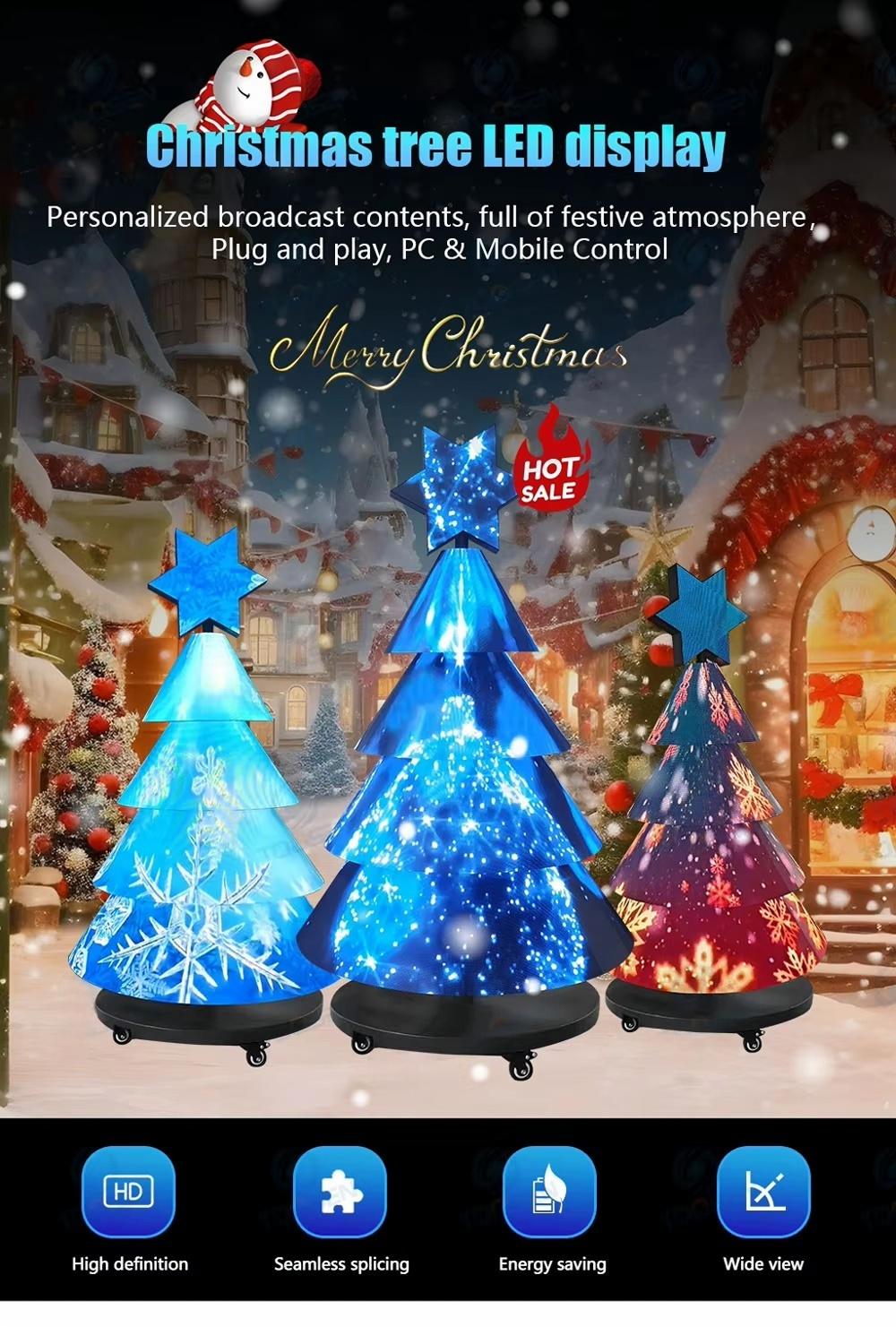 Custom 3D Christmas Tree LED Display