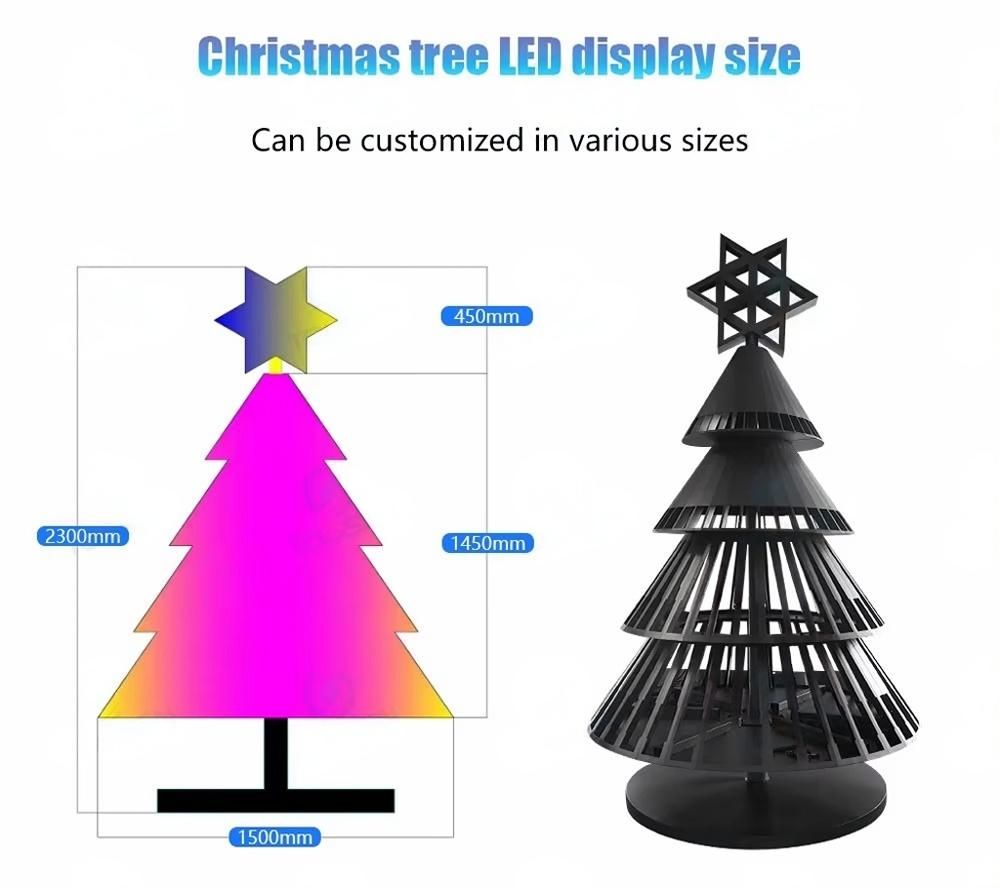 Custom 3D Christmas Tree LED Display