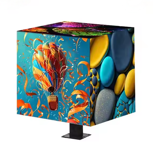 360° Viewing 6-Sided LED Rubik's Cube Display for Indoor/Outdoor 360° Viewing 6-Sided LED Rubik's Cube Display for Indoor/Outdoor
