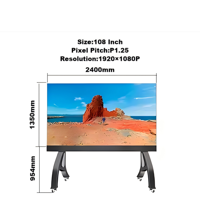 108"  2K Resolution P1.25 Pitch  COB All-in-One LED Display for Meeting Conference