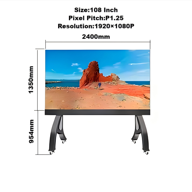 108"  2K Resolution P1.25 Pitch  COB All-in-One LED Display for Meeting Conference