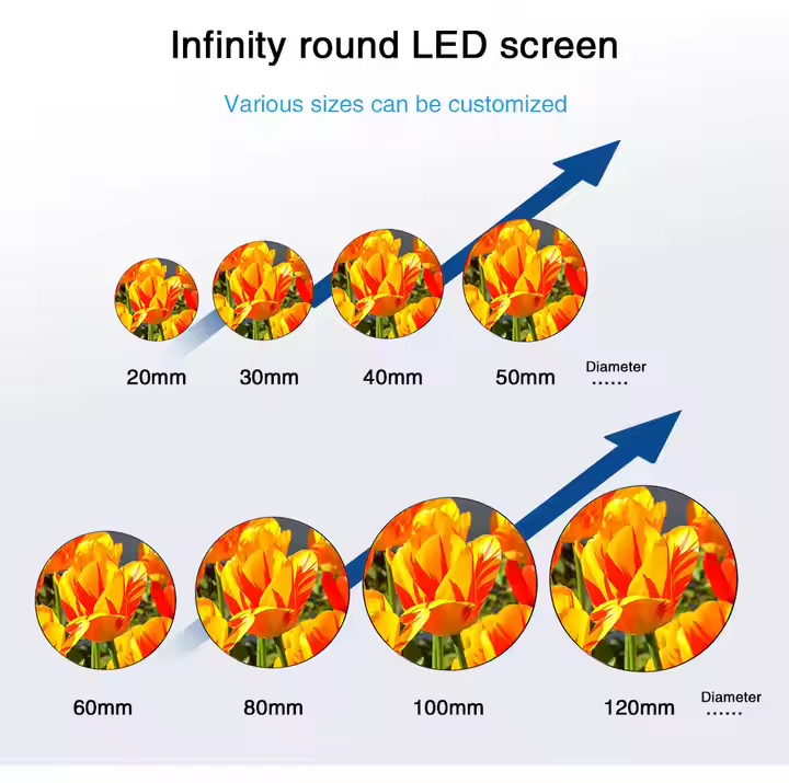 Pie-shaped LED Display