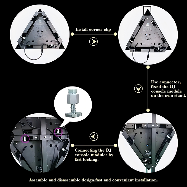 Portable DJ Booth LED Display with 3840Hz Refresh Rate for Bar & Stage | Colorsvisionled Customized