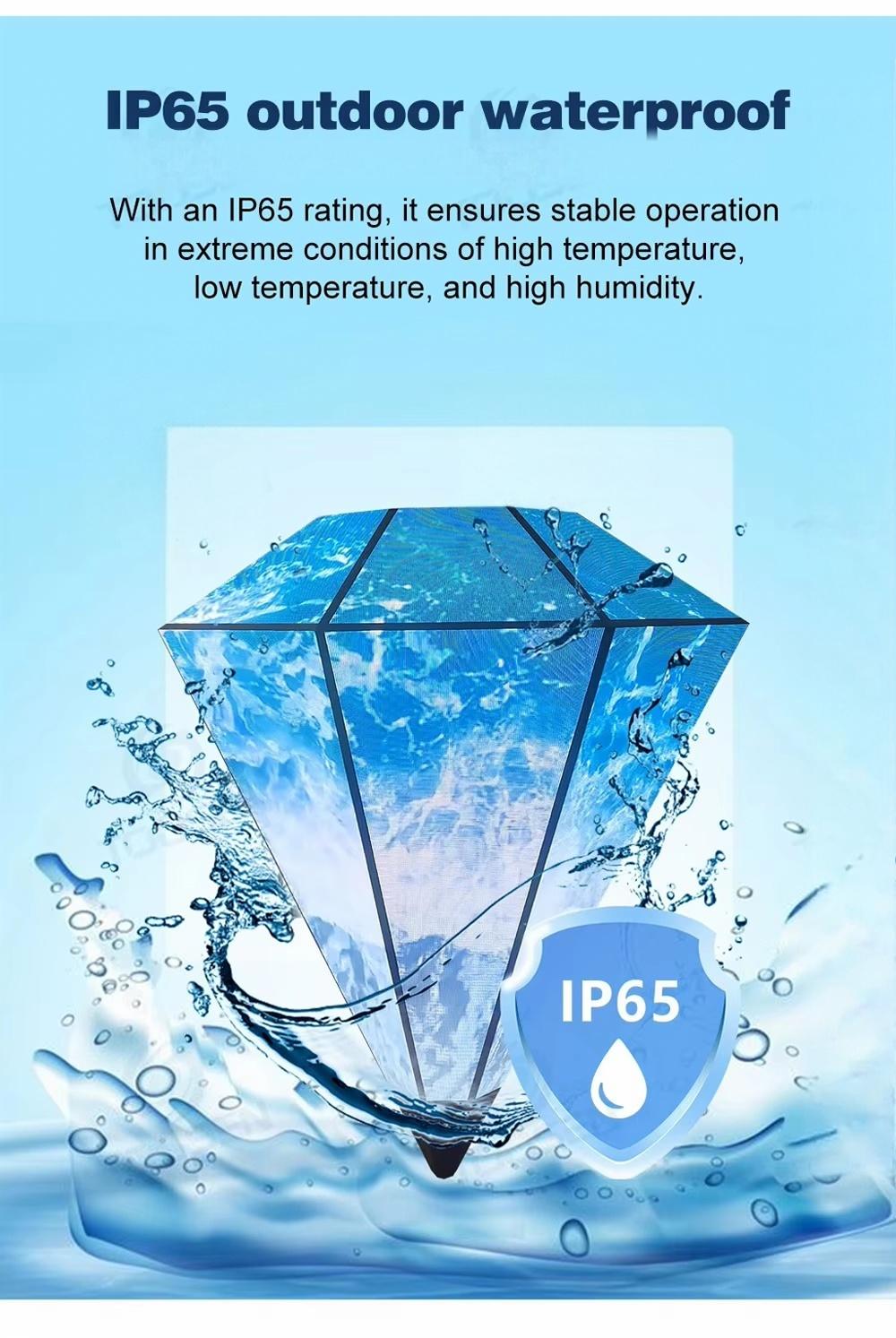 Custom Large Diamond-Shaped LED Display
