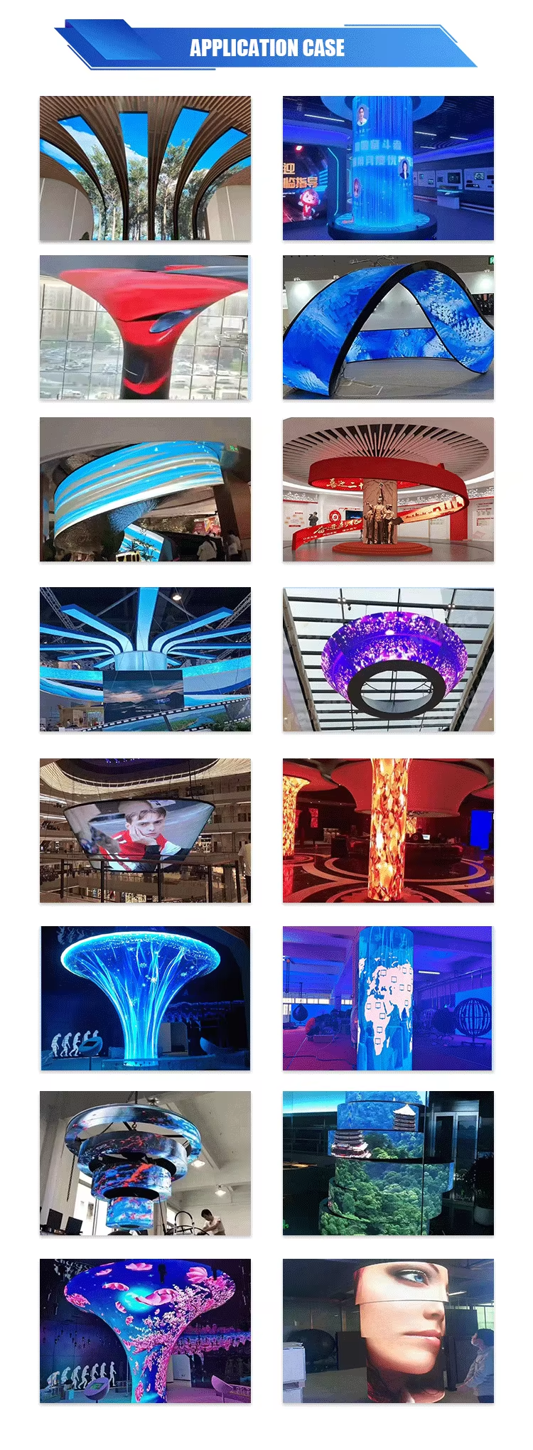 Double/Single-Side  LED Display Panel Custom Shape For Lobby & Luxury Retail