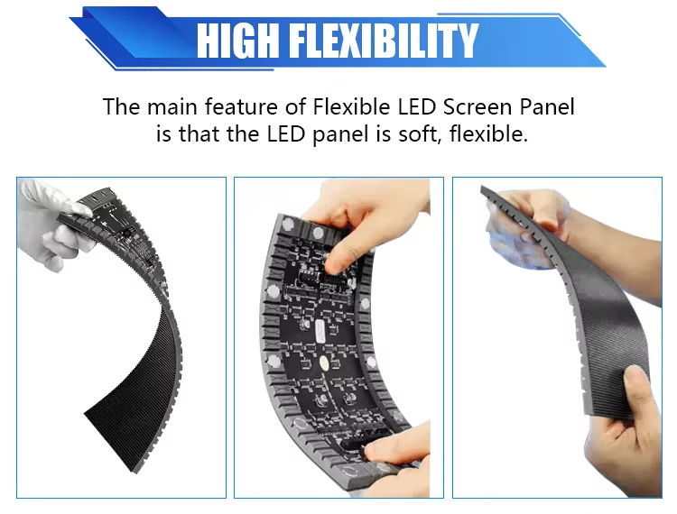 Indoor Outdoor Ring Flexible LED Display | Curved Cylinder Screen for Creative Installations