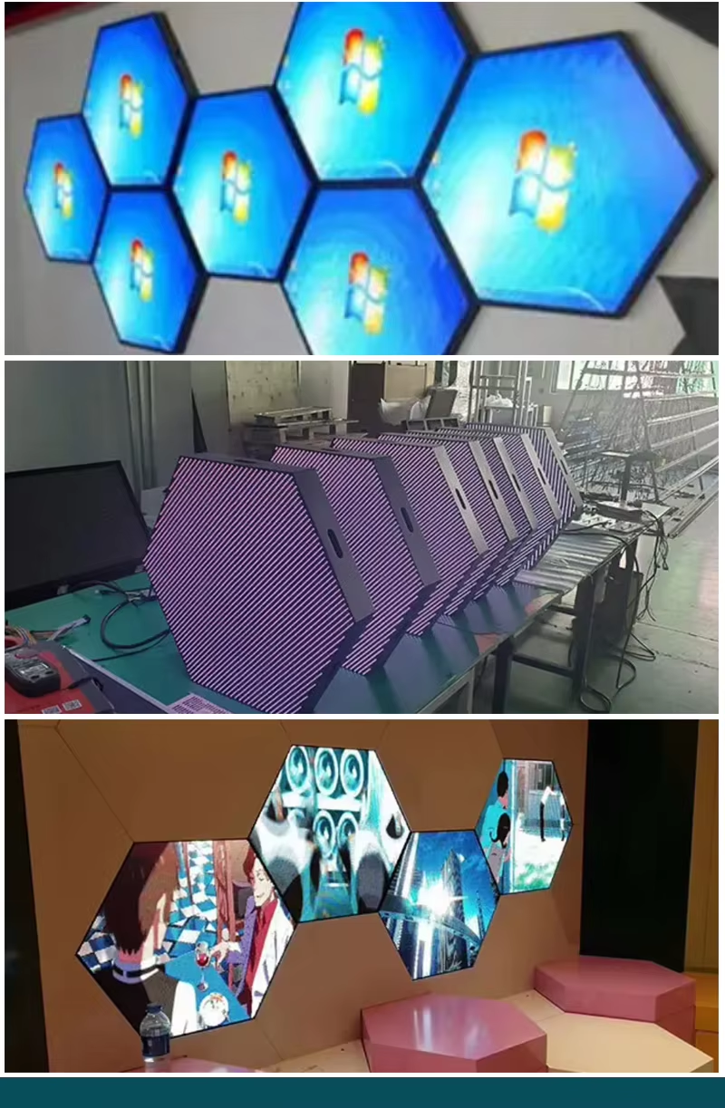 Modular Hexagonal LED Display Panel