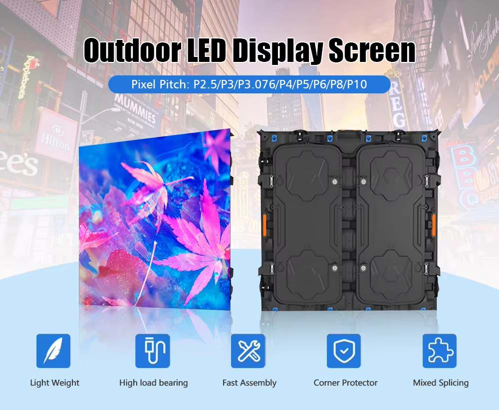 Outdoor 960x960mm Die-Cast Aluminum LED Display