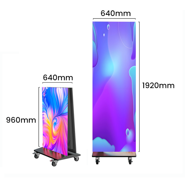 Indoor foldable poster screen