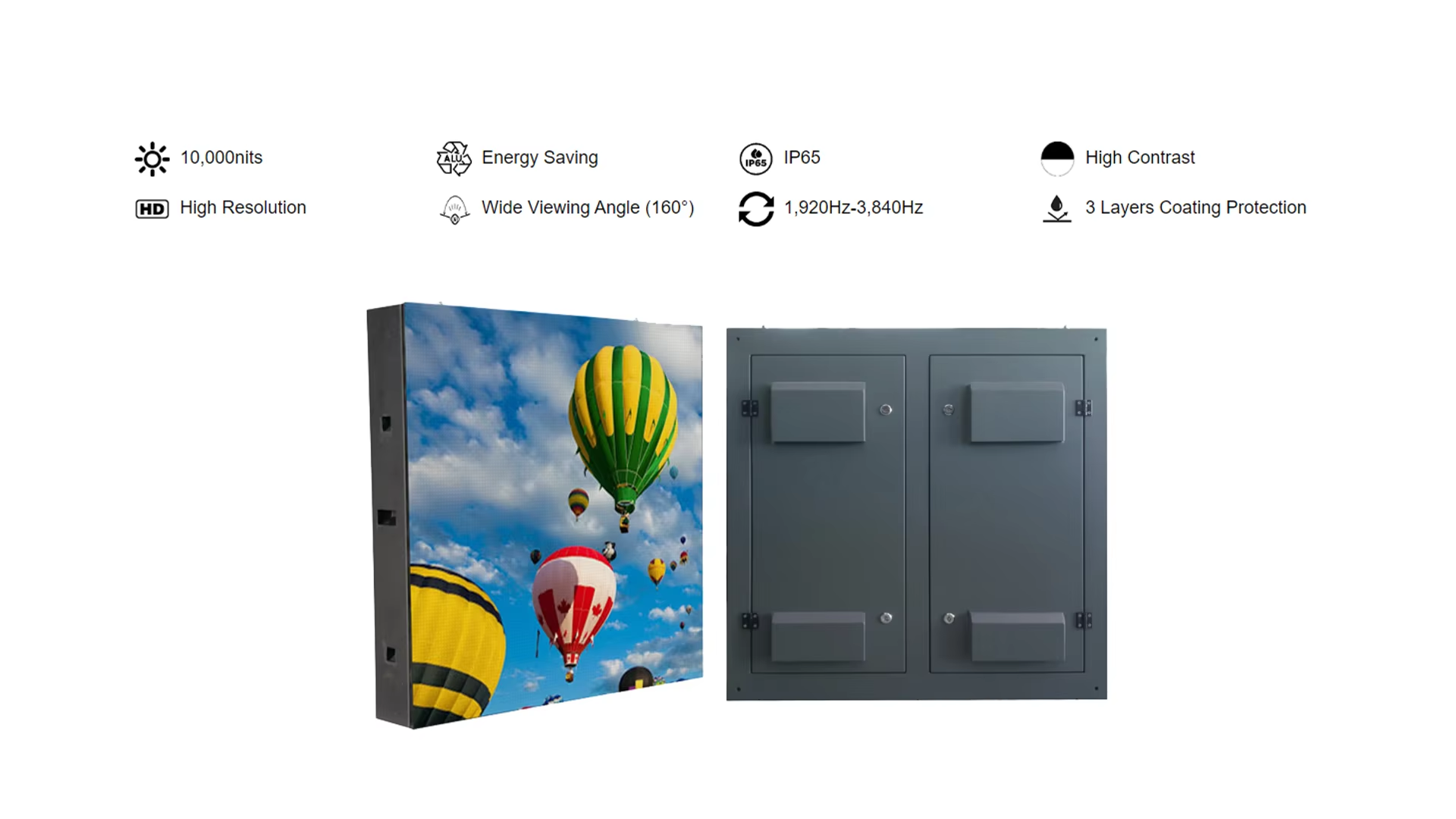 Outdoor Waterproof Pillar LED Display 