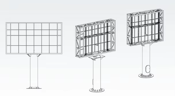Outdoor Waterproof Pillar LED Display 