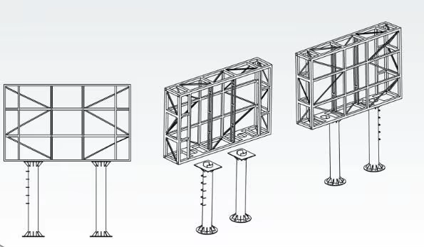 Outdoor Waterproof Pillar LED Display 