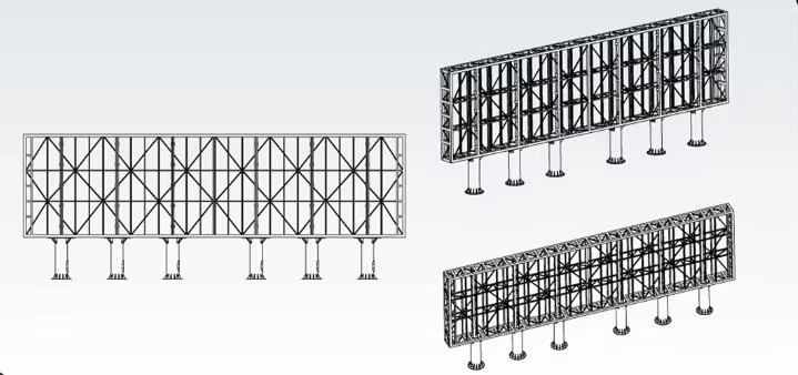 Outdoor Waterproof Pillar LED Display 