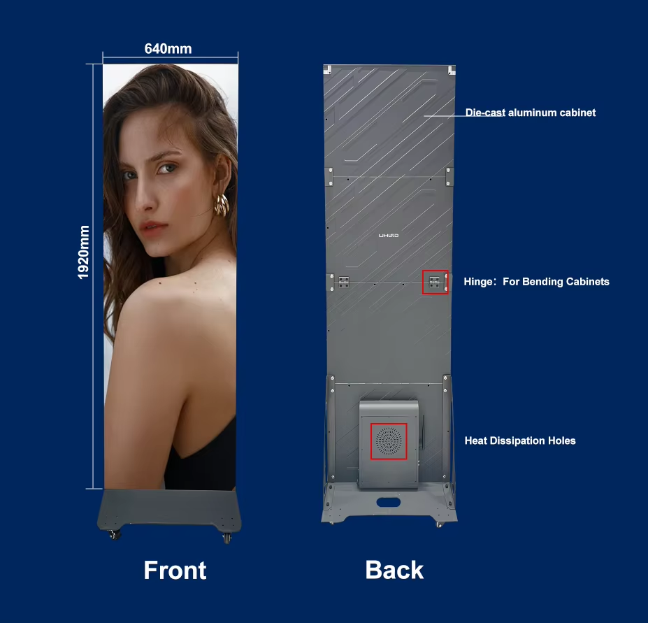 GOB Foldable LED Poster Screen