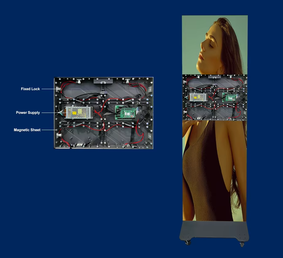 GOB Foldable LED Poster Screen