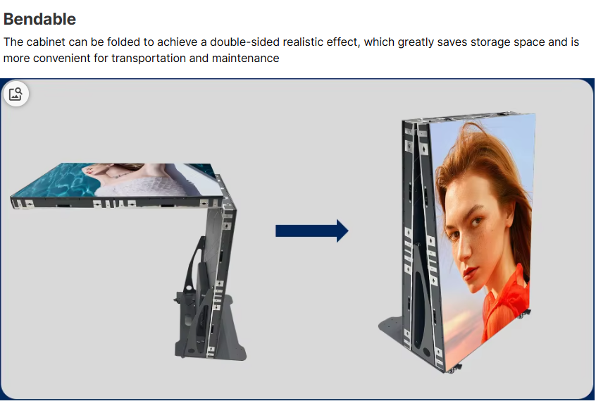GOB Foldable LED Poster Screen