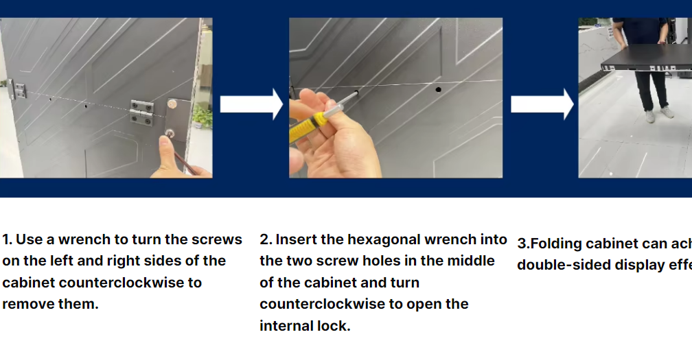 GOB Foldable LED Poster Screen