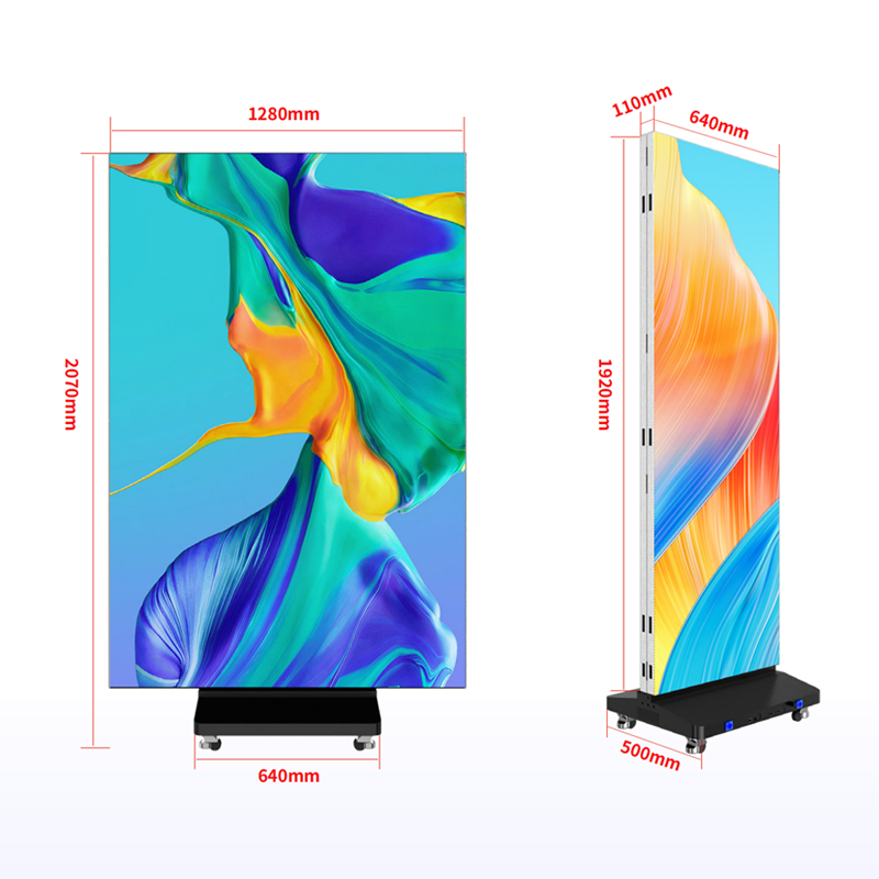 Tri-fold Double-Sided LED Poster Screen